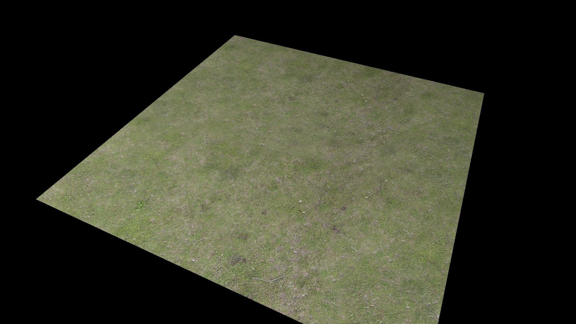 Grass square of Free low-poly 3D model_5