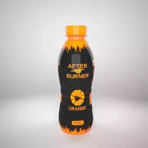 AfterBurner energy drink bottle 3D model