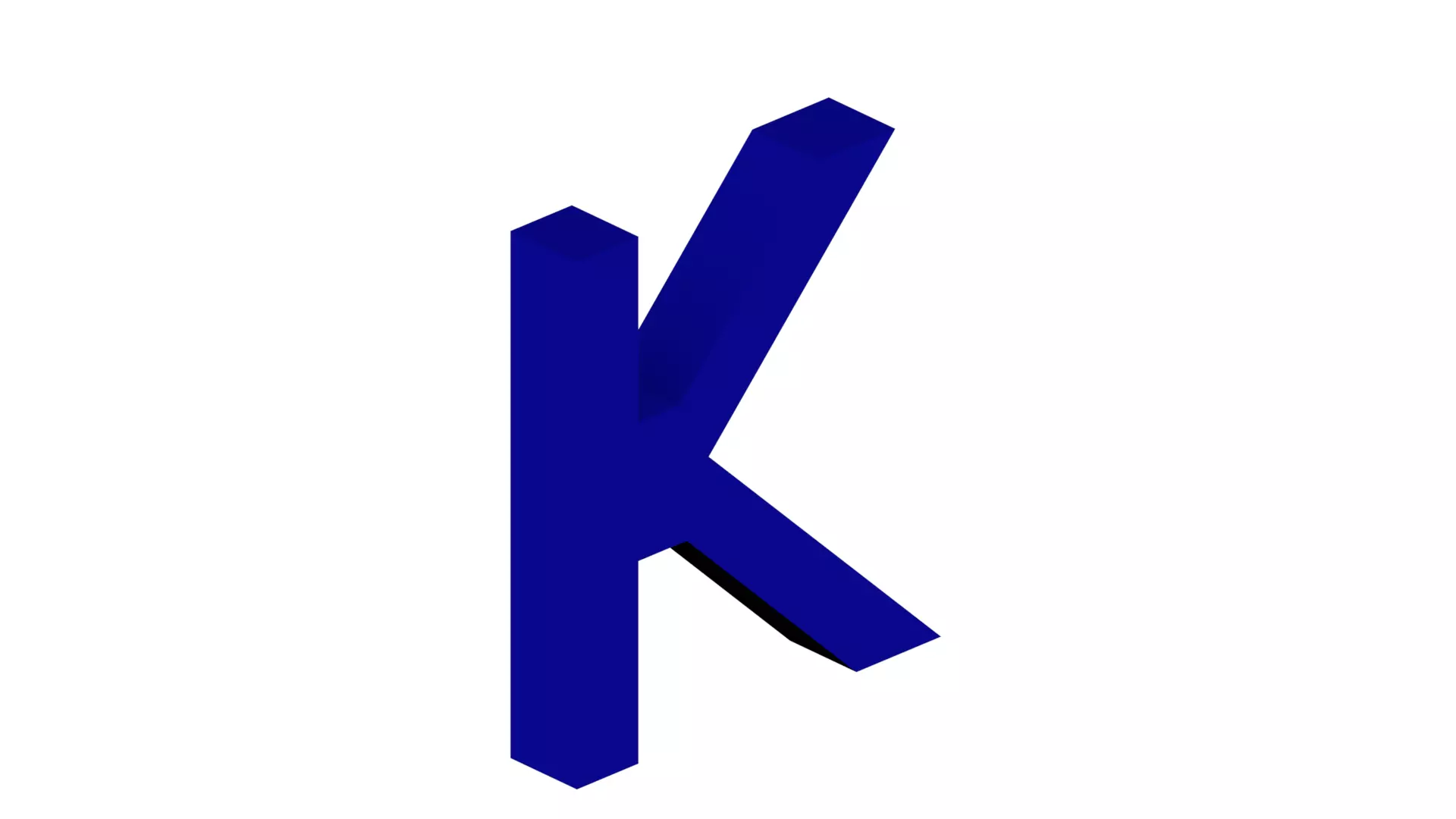 Uwanile Letter K Dimensions 15 mm Tall per 5 mm deep Free 3D print model