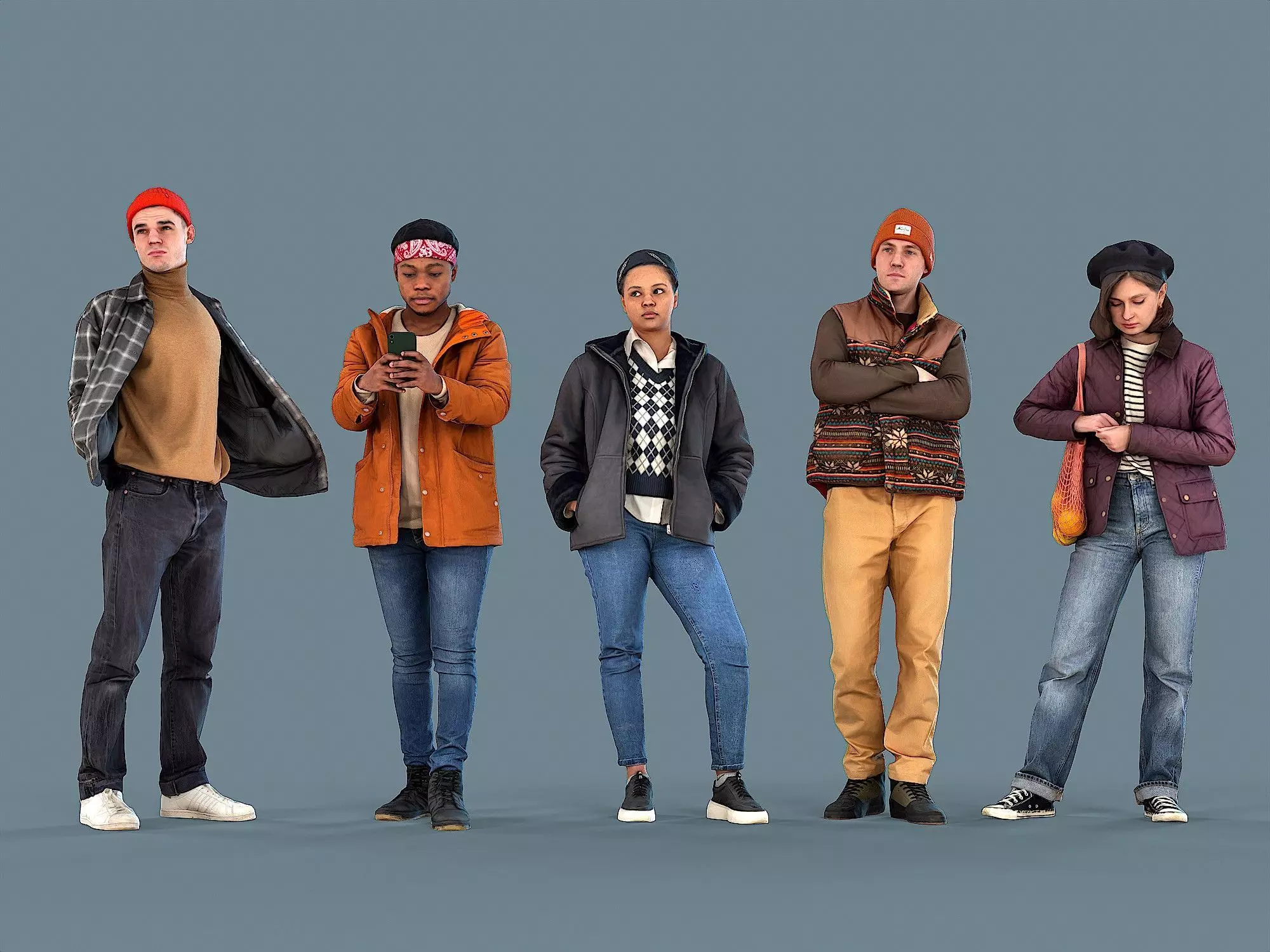 Photorealistic Characters Volume 01 3D Model Pack