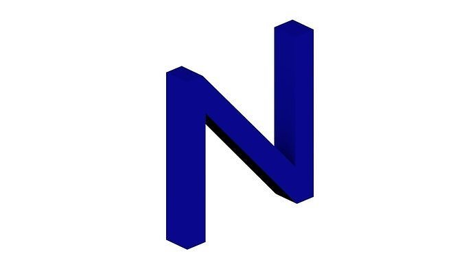 Uwanile Letter N Dimensions 15 mm Tall per 5 mm deep Free 3D print model