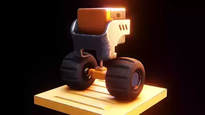 Robot 1 - Rigged - Blender 3 3D model