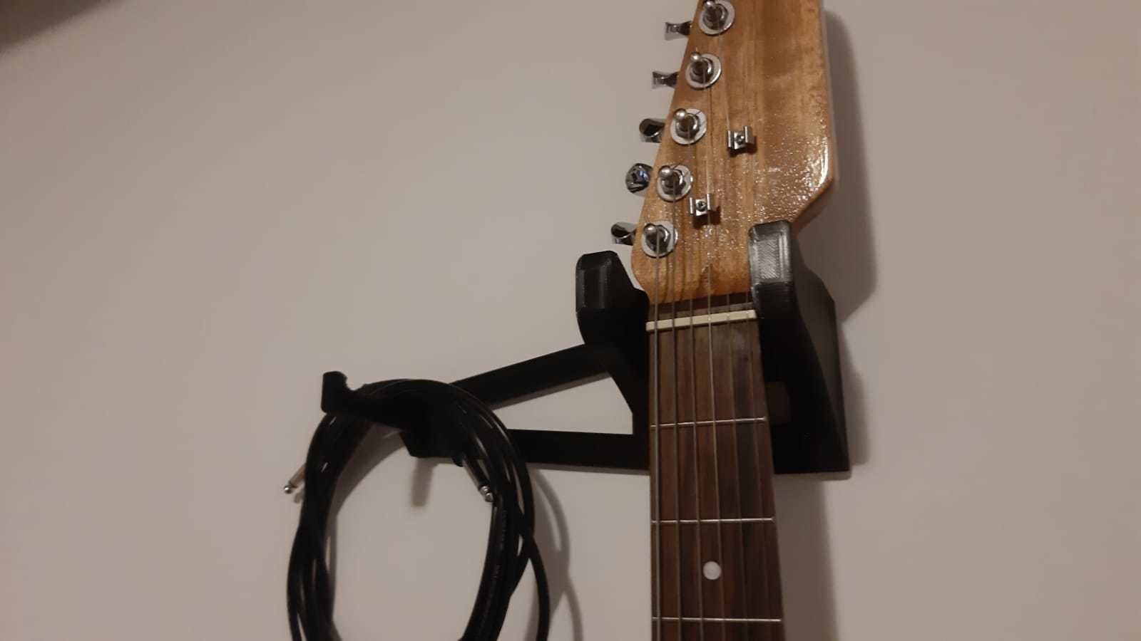 GUITAR AND HEADPHONES HANGER 3D print model_2