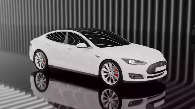 Tesla Model S car 3D model