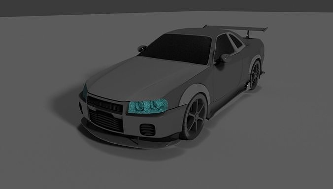 The car is ready to game Unofficial brand Low-poly 3D model