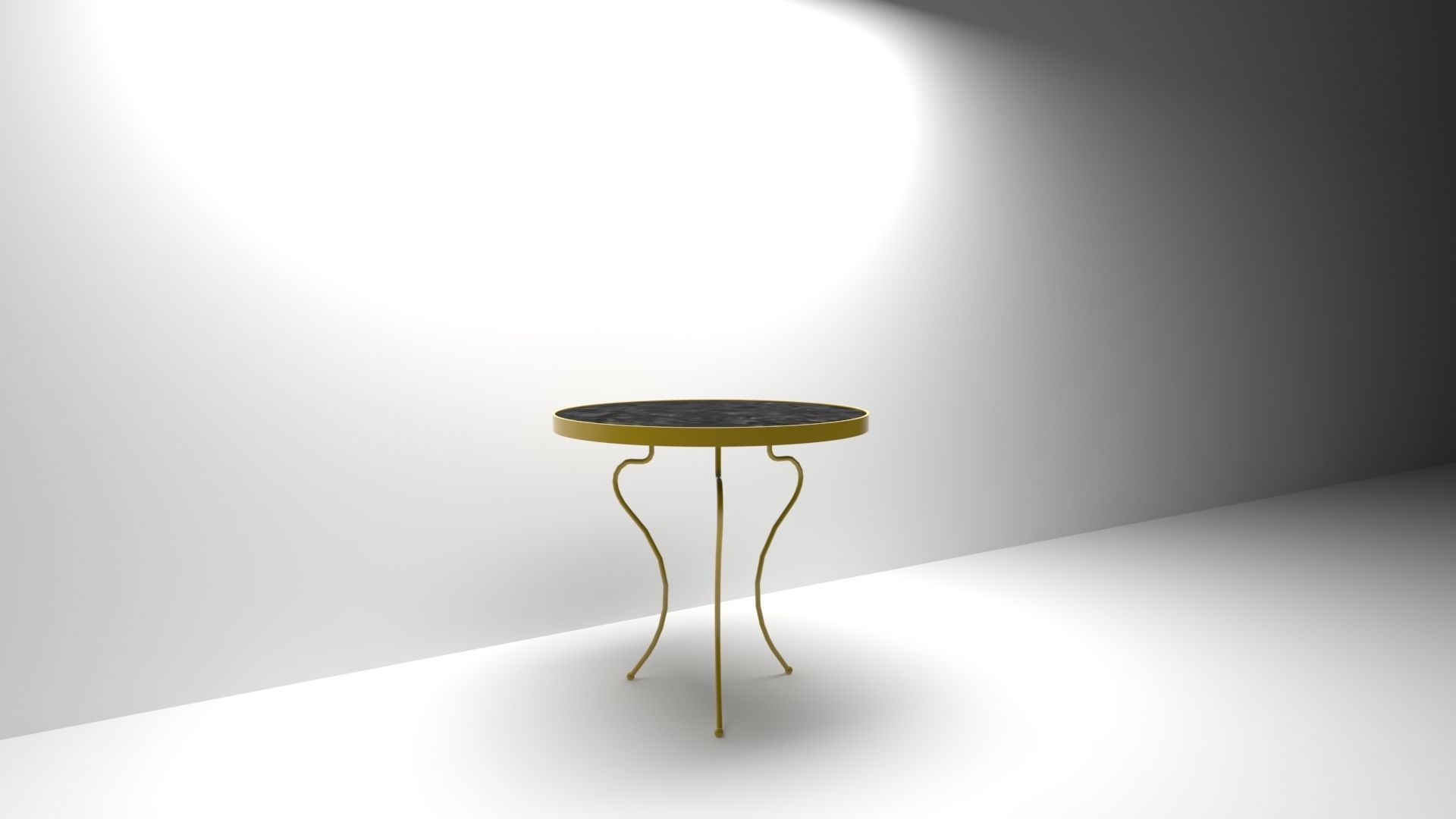 MARBLE TABLE  Low-poly 3D model_2