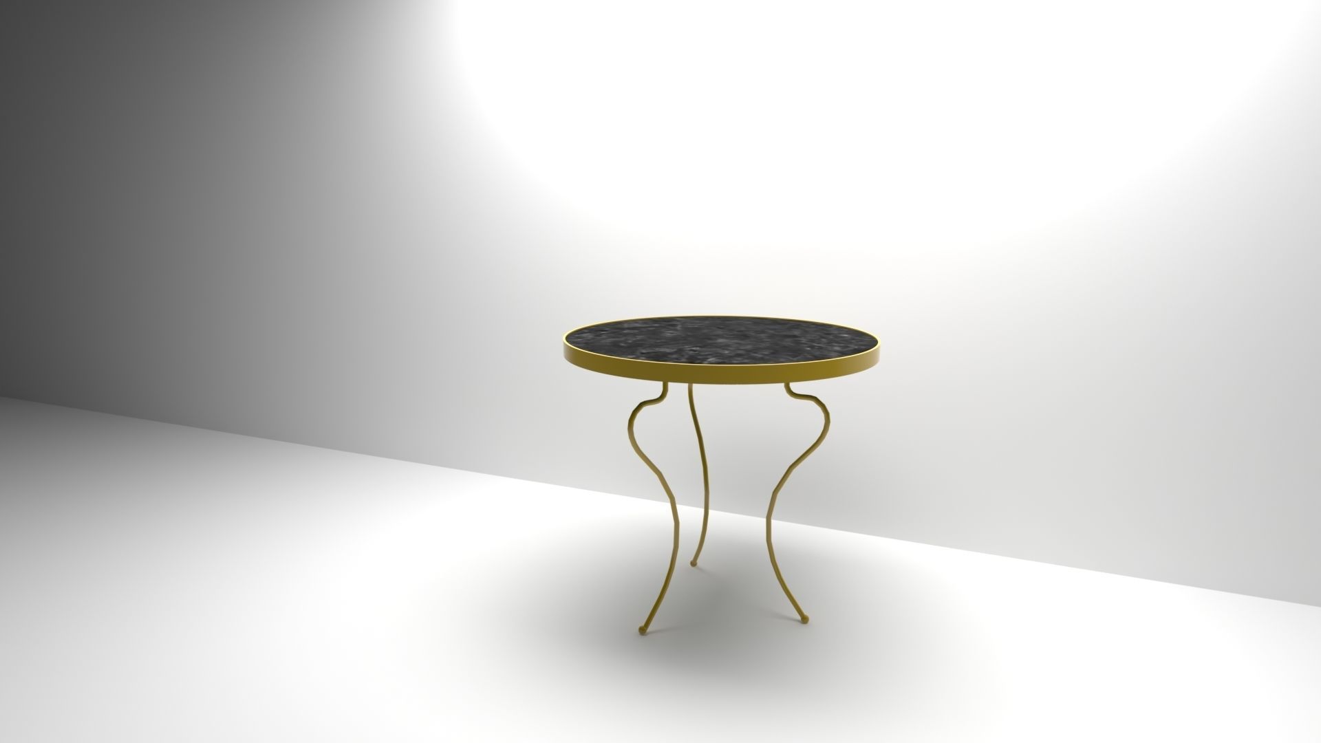 MARBLE TABLE  Low-poly 3D model_1