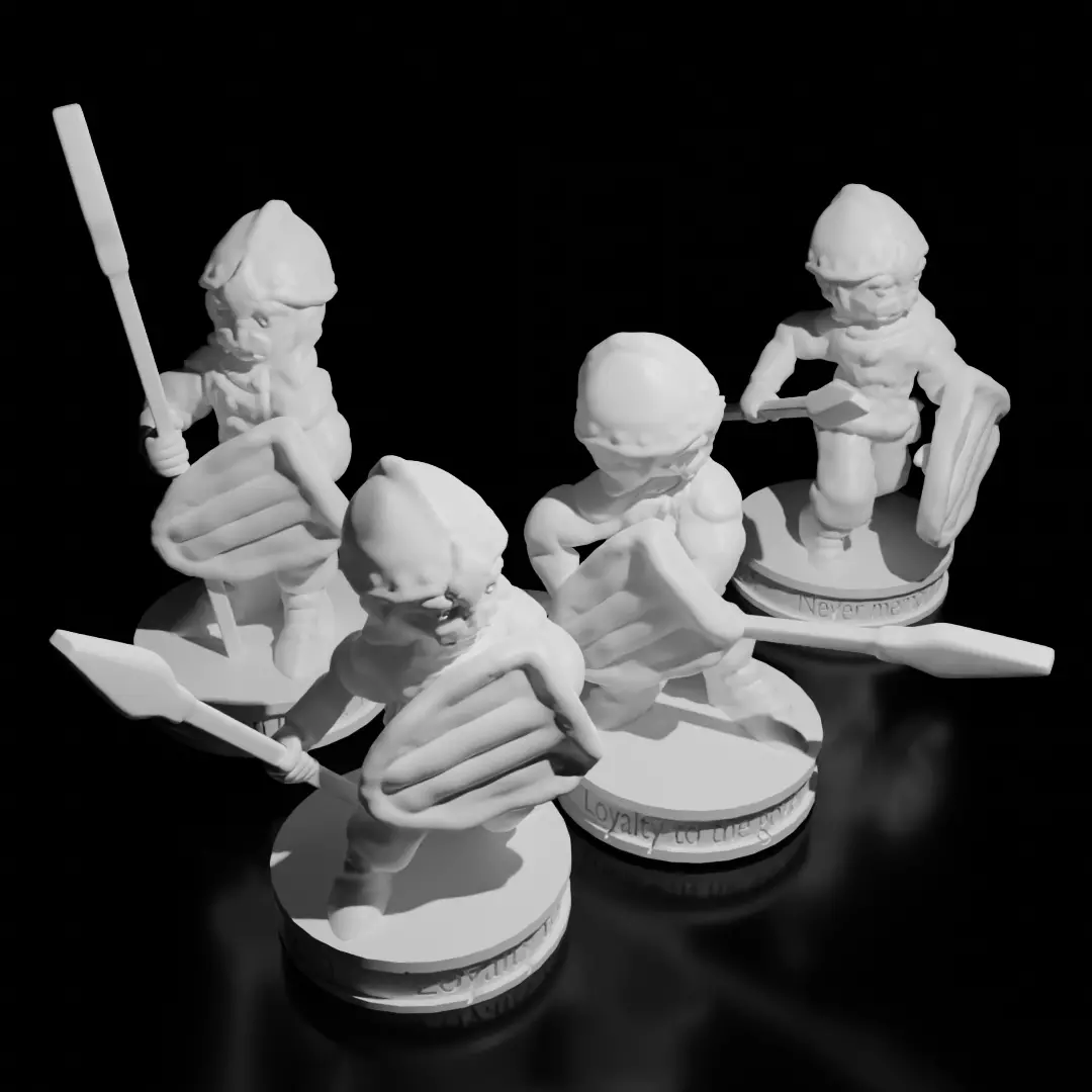 Guard Miniature Set 3D print model