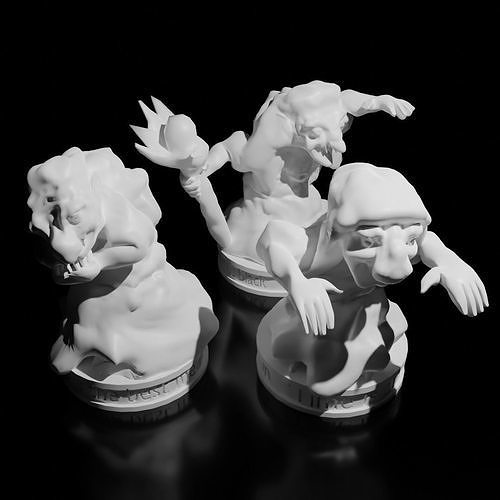 Hag Miniature Set 3D print model