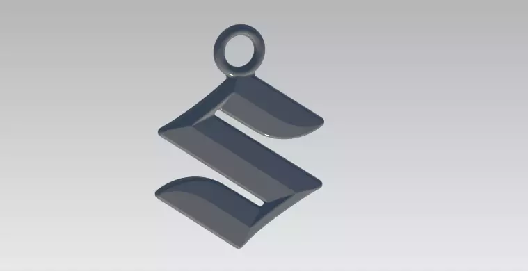 Suzuki Keychain 3D print model_0