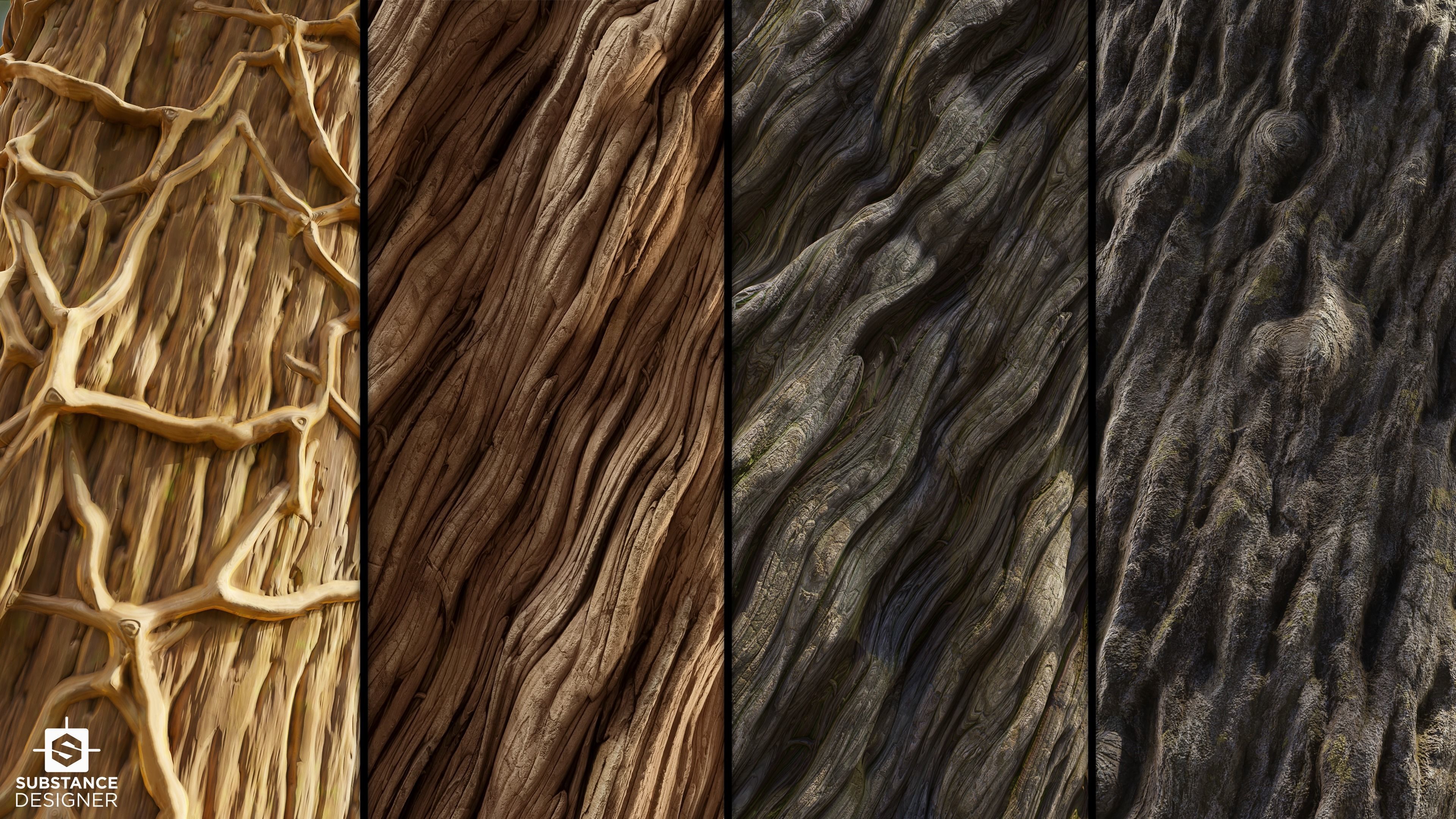 Fantasy Tree Barks - Substance Designer Texture_1