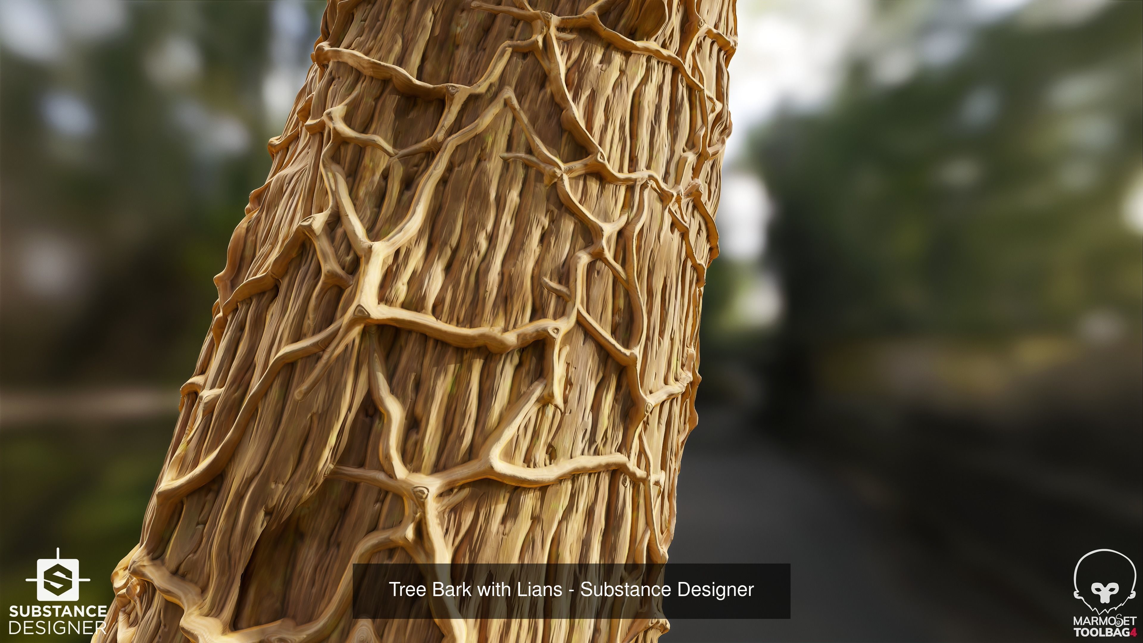 Fantasy Tree Barks - Substance Designer Texture_2