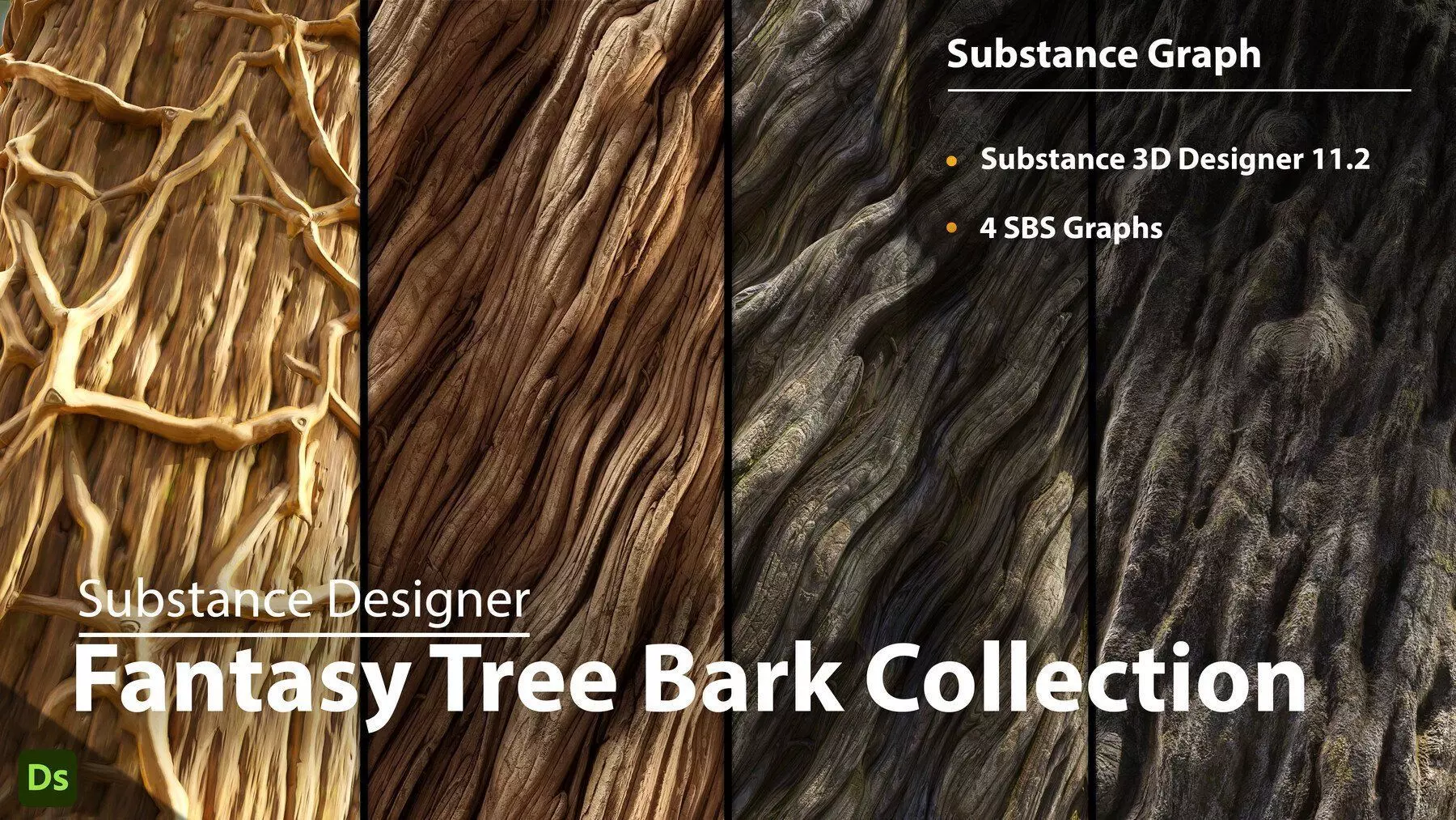 Fantasy Tree Barks - Substance Designer Texture_0