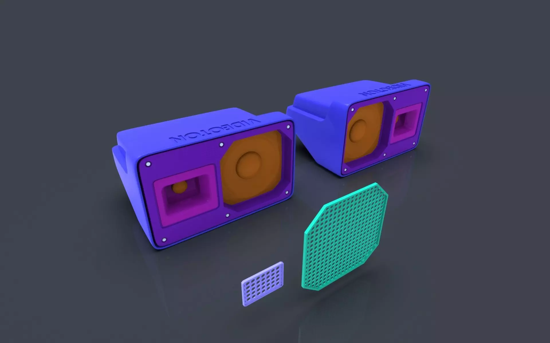 Car sound box 3D print model_0