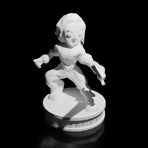 Human Paladin Female Miniature