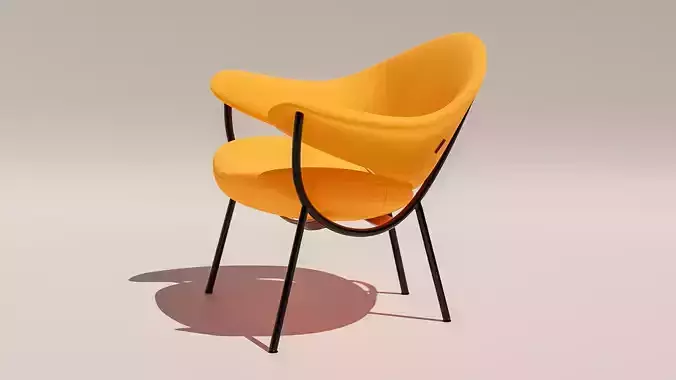 Arm Chair luxury yellow 