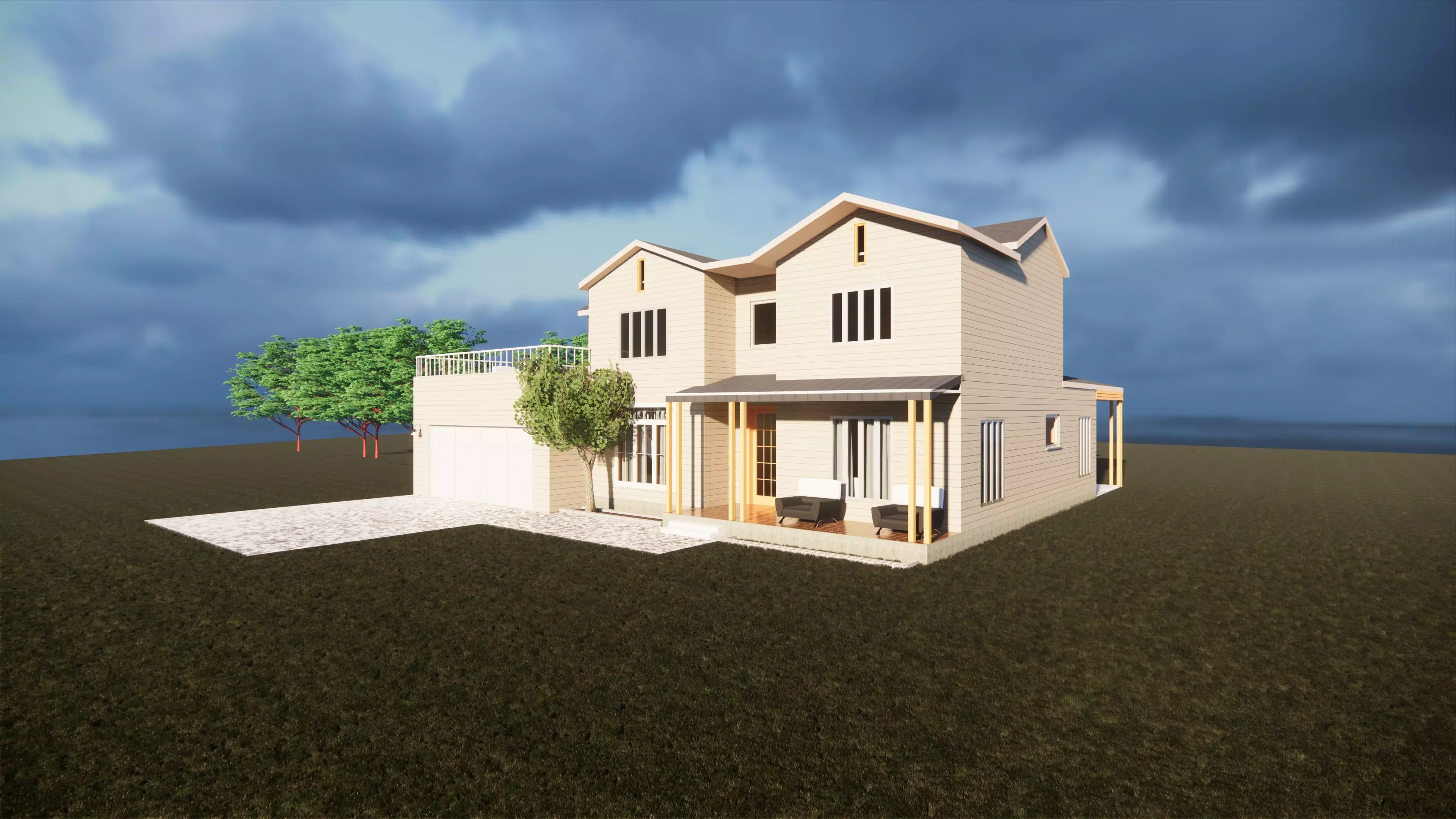 Architecture Model of Modern house 3D model