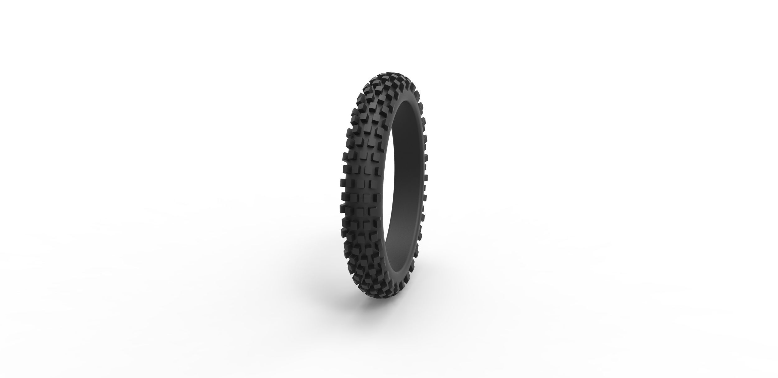 Offroad tire 8 Scale 1 to 10 3D print model_2