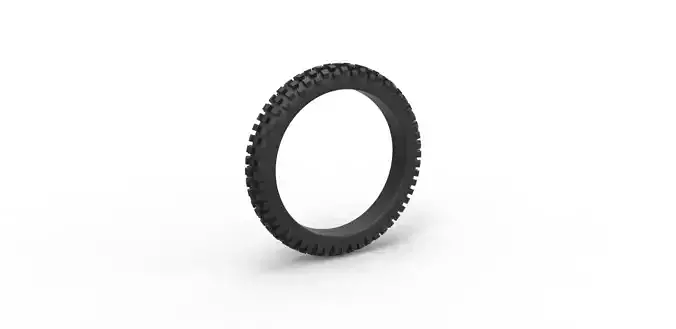 Offroad tire 8 Scale 1 to 10 3D print model