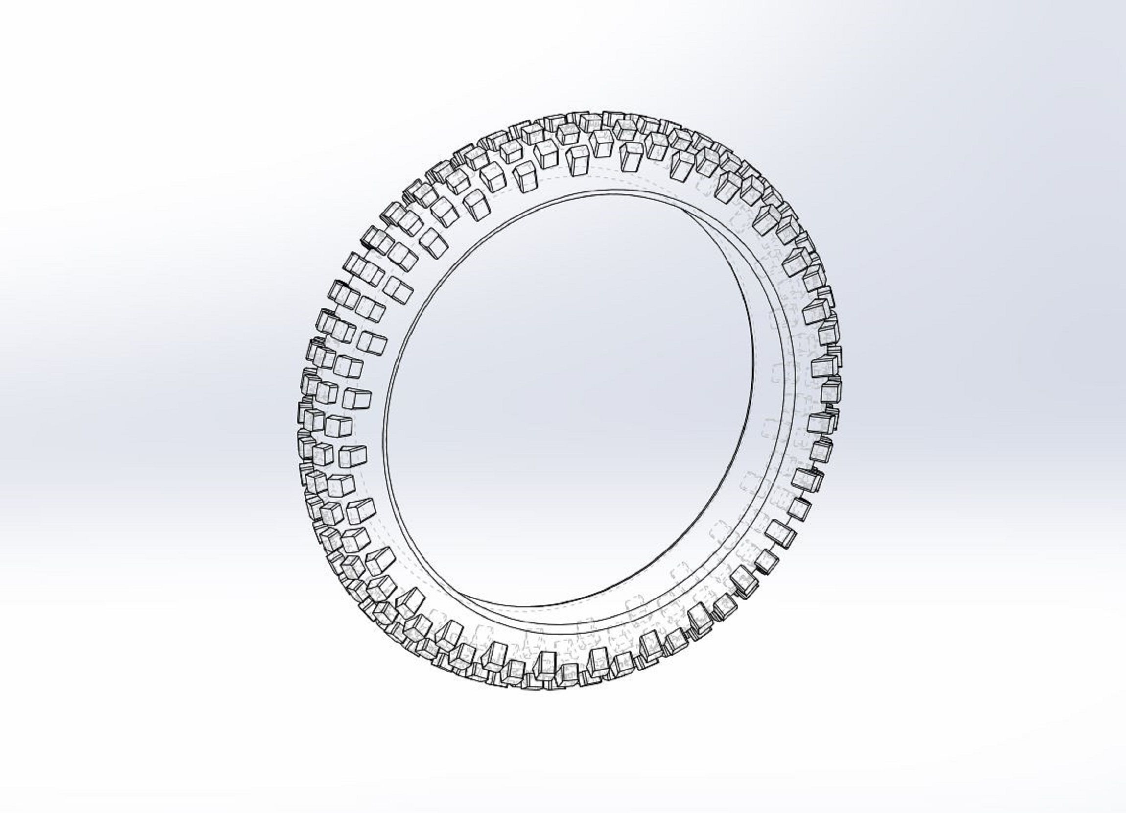 Offroad tire 8 Scale 1 to 10 3D print model_7