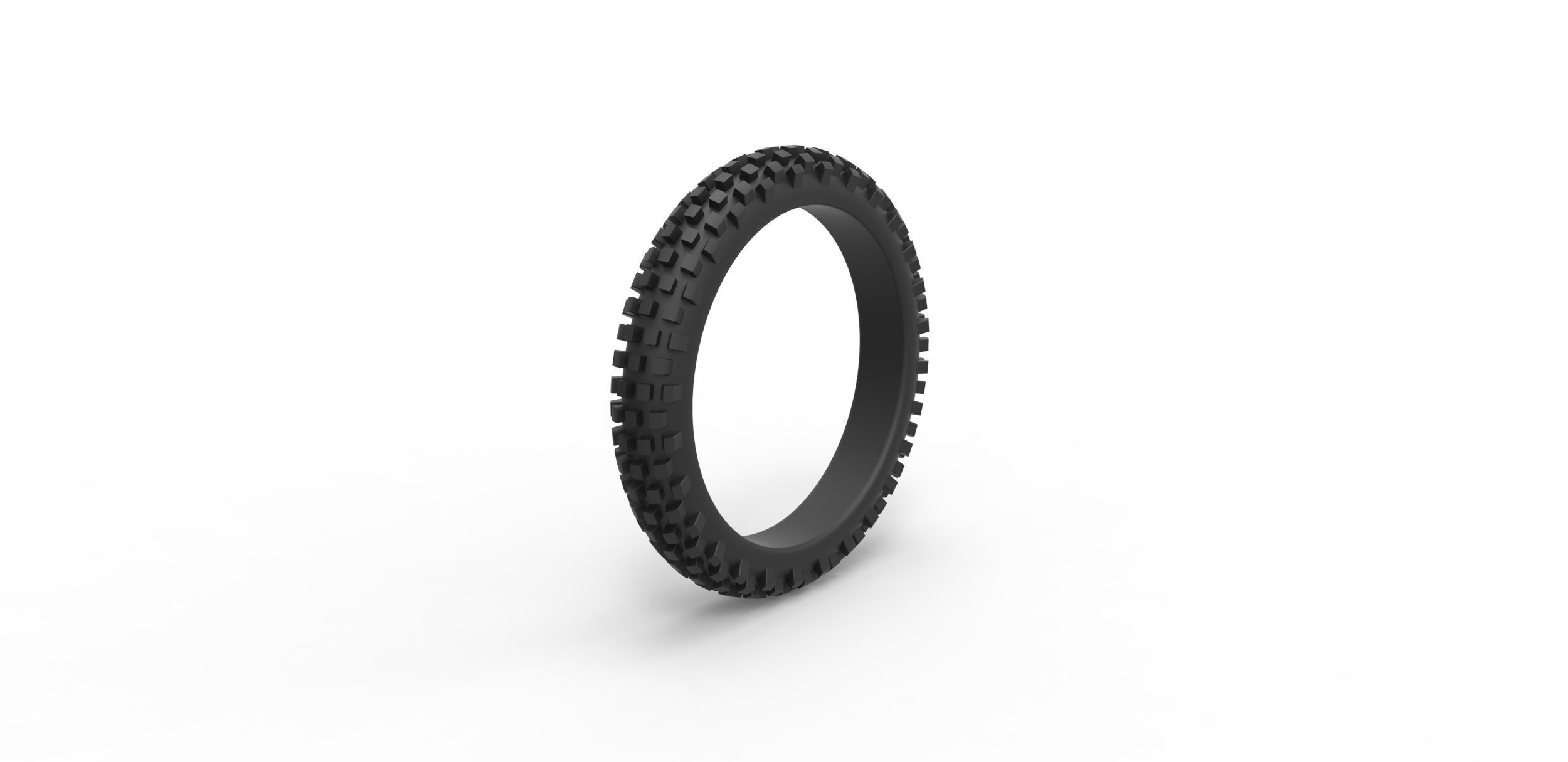 Offroad tire 8 Scale 1 to 10 3D print model_1
