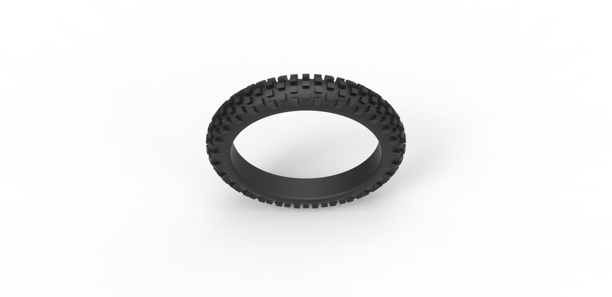 Offroad tire 8 Scale 1 to 10 3D print model_5