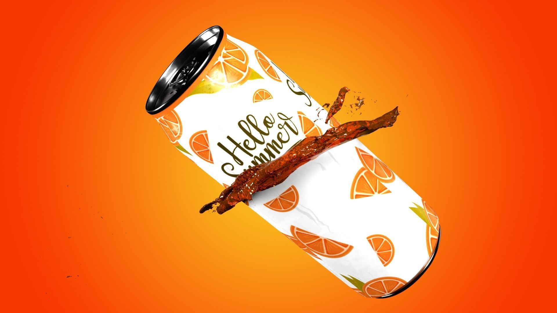 SODA CAN FLUID SPLASH 3D model_2