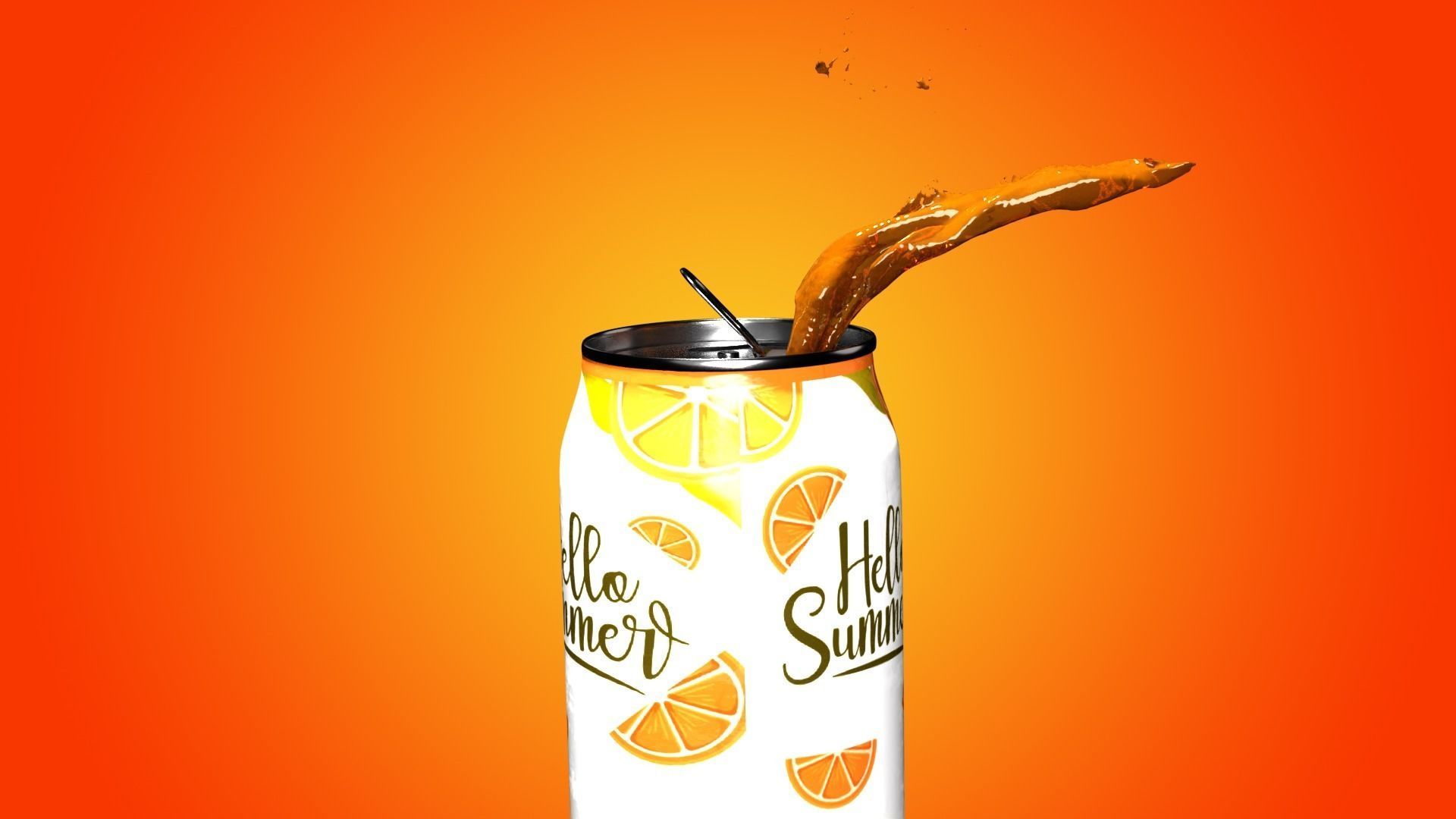 SODA CAN FLUID SPLASH 3D model_13