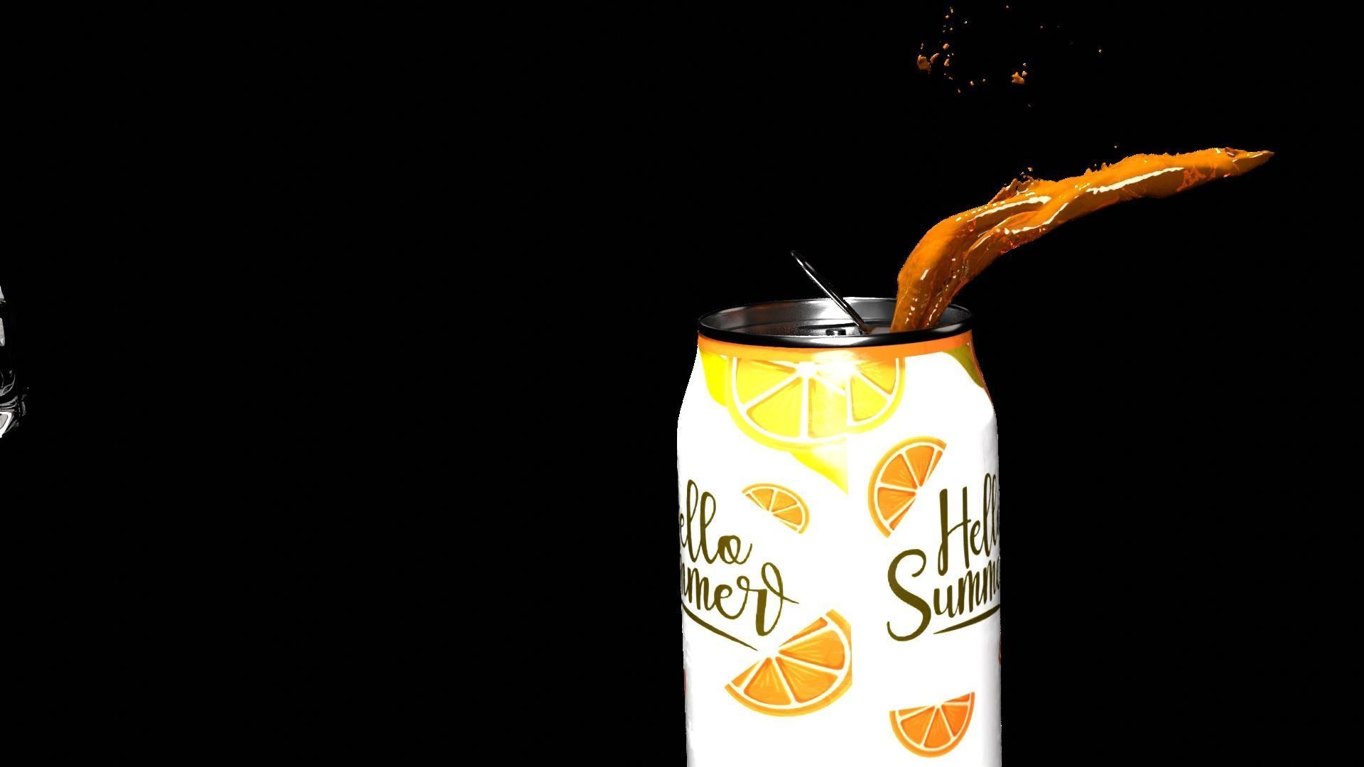 SODA CAN FLUID SPLASH 3D model_3