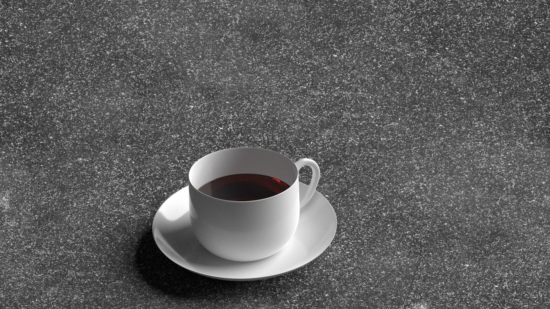 Cup n Plate-Single Set Free low-poly 3D model_6