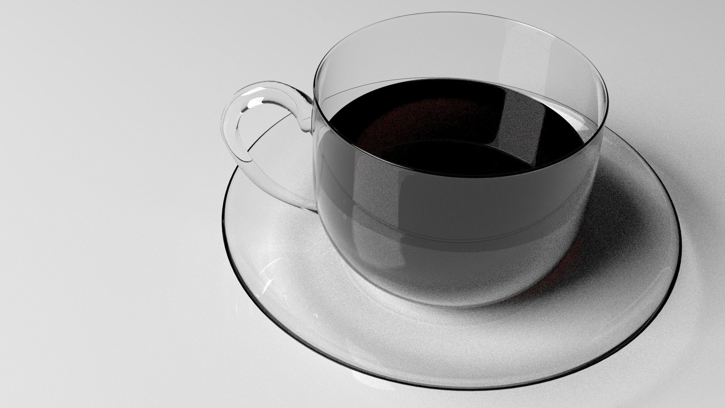 Cup n Plate-Single Set Free low-poly 3D model_7