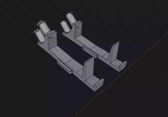 NES Stand with Gampad Holder and cable management 