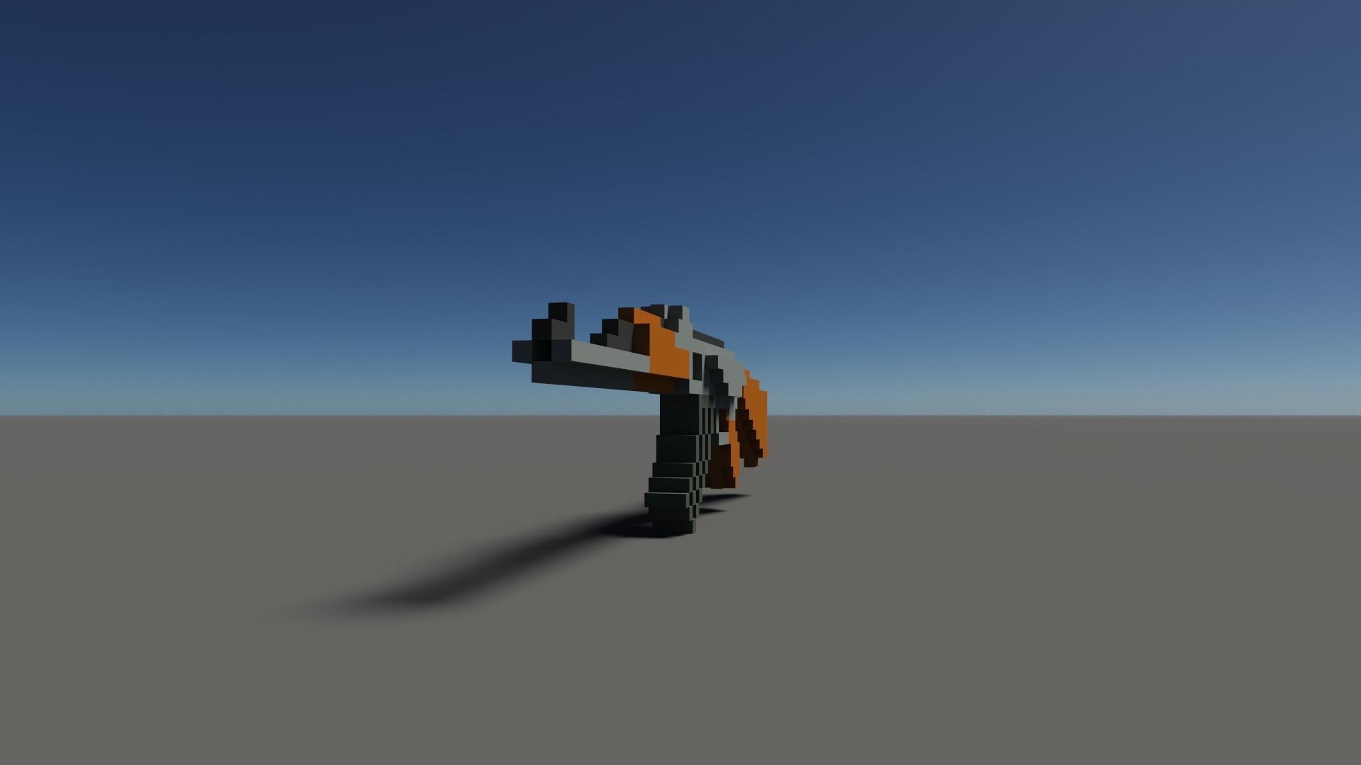 Ak Voxel Low-poly 3D model_26