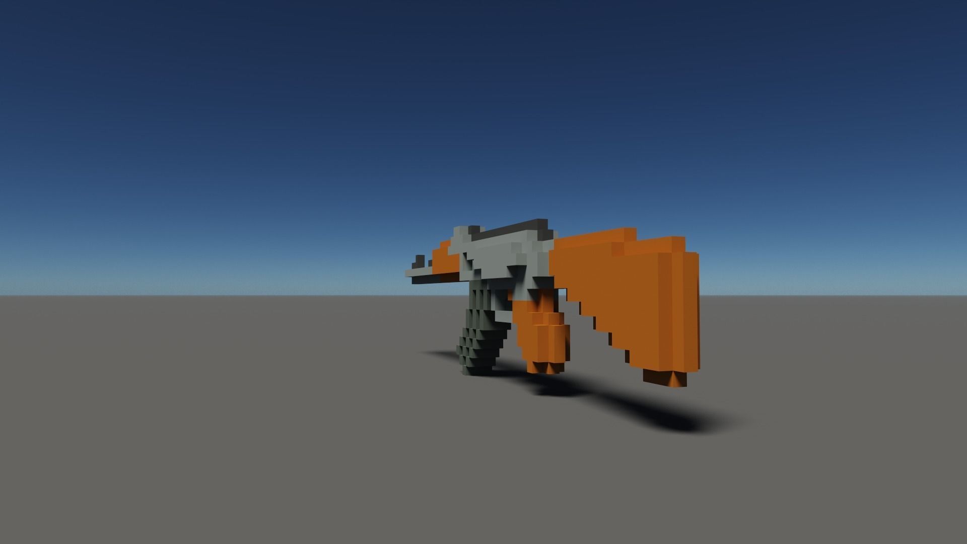 Ak Voxel Low-poly 3D model_8