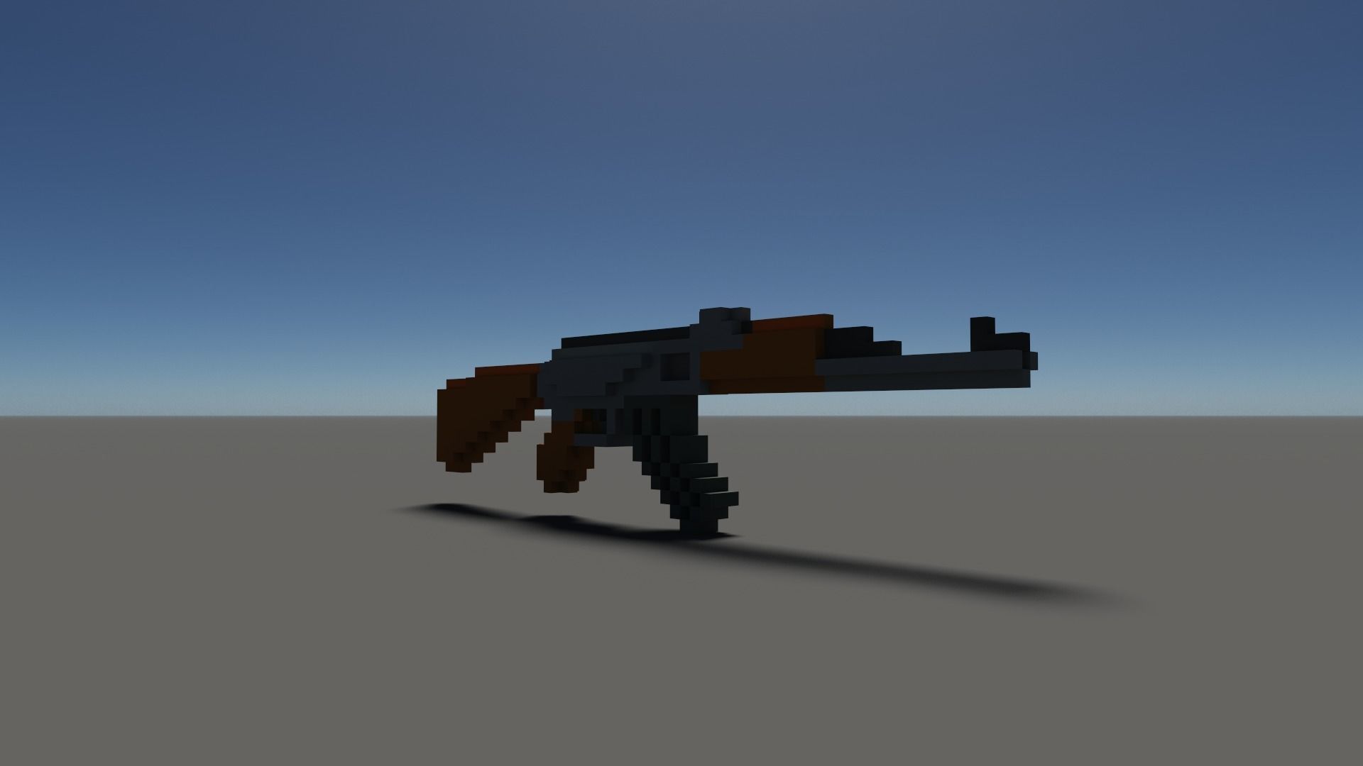 Ak Voxel Low-poly 3D model_21