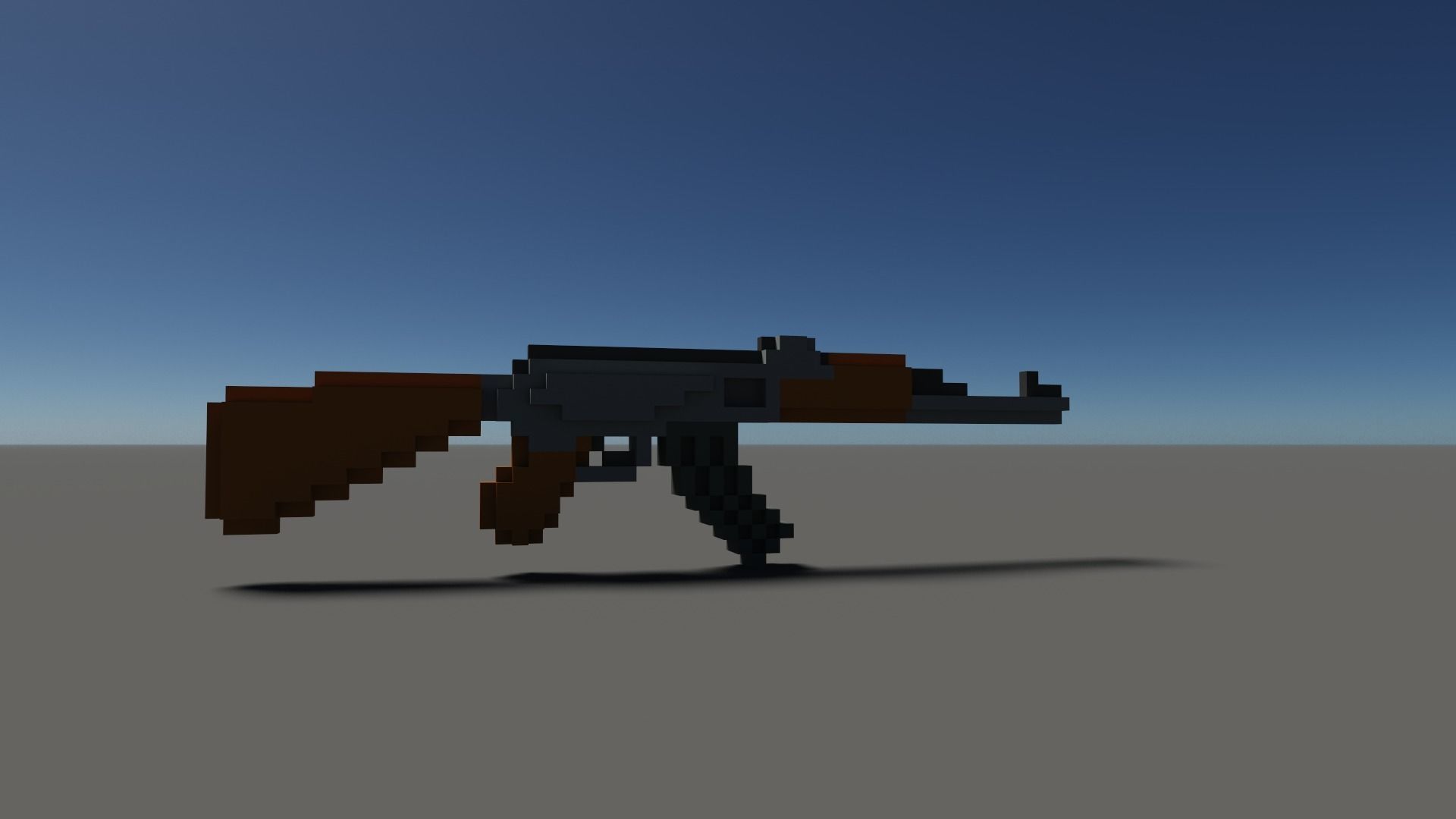 Ak Voxel Low-poly 3D model_16
