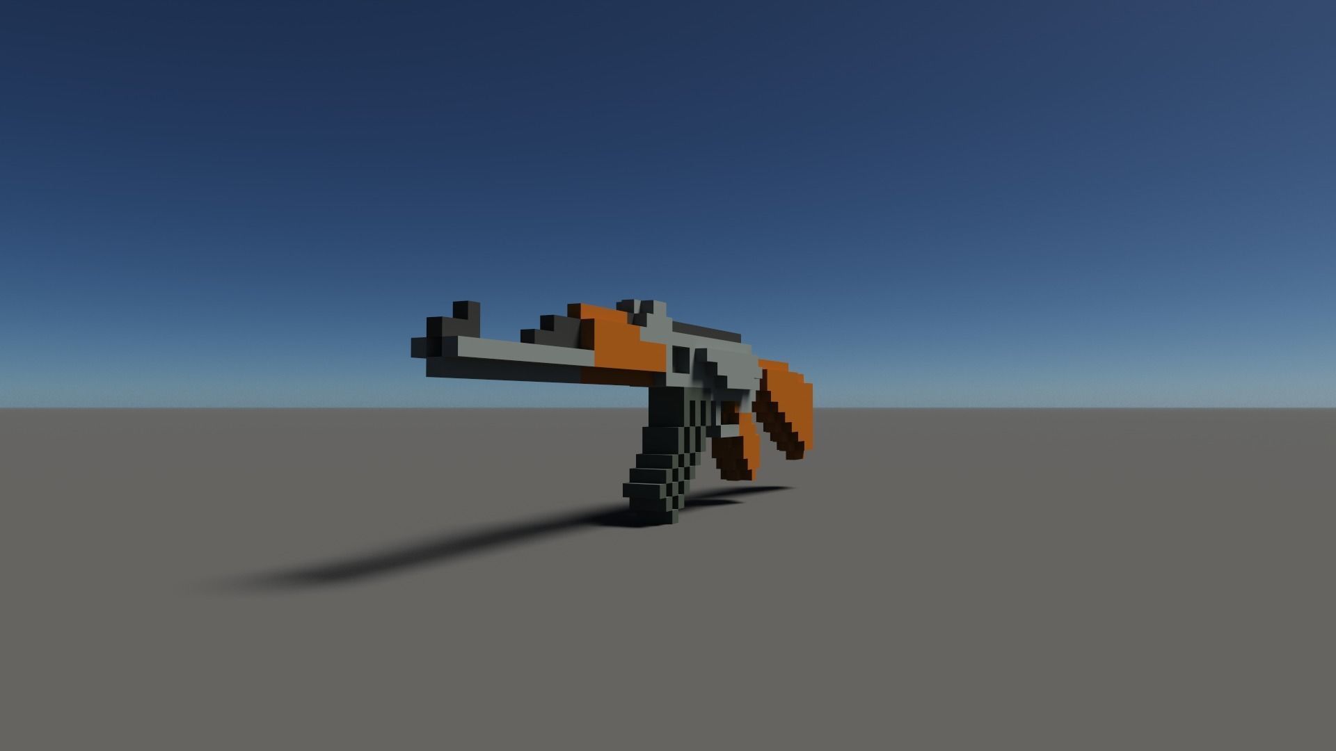 Ak Voxel Low-poly 3D model_27
