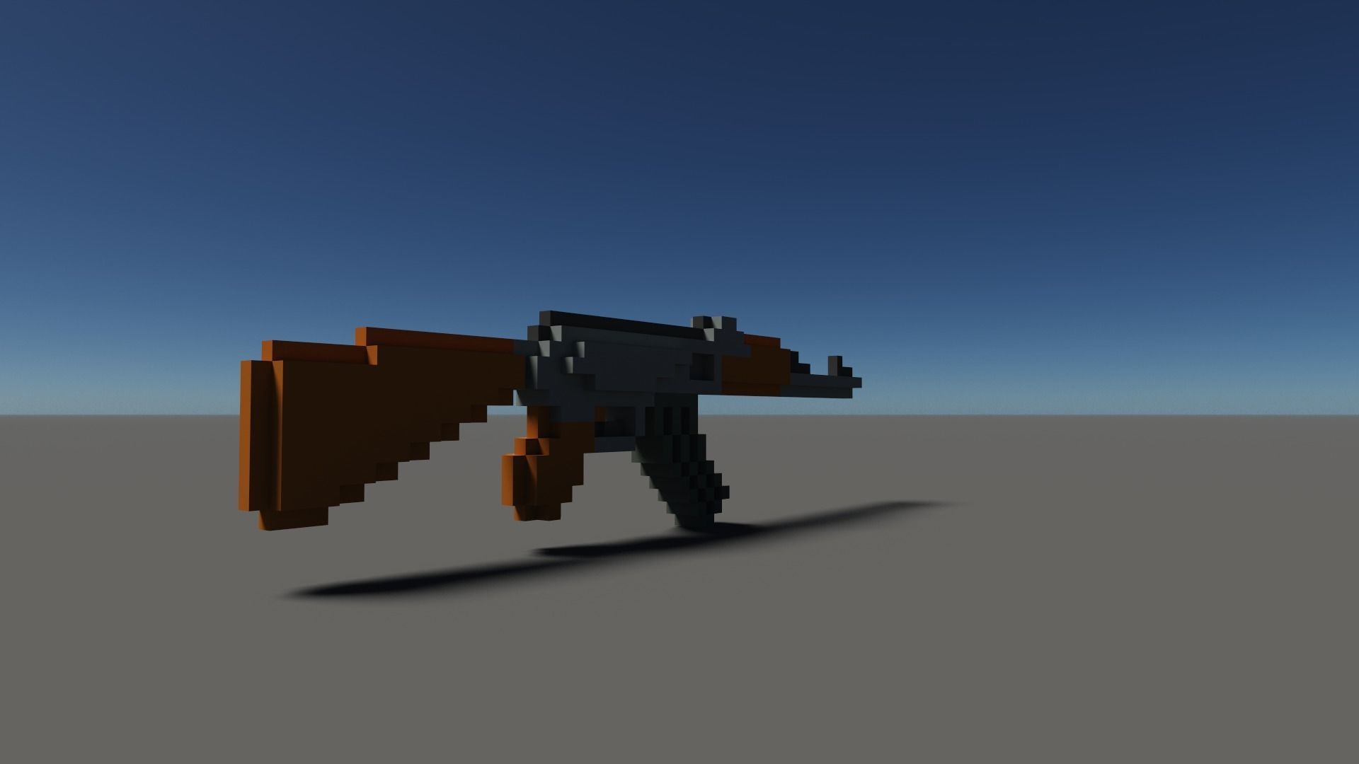 Ak Voxel Low-poly 3D model_13