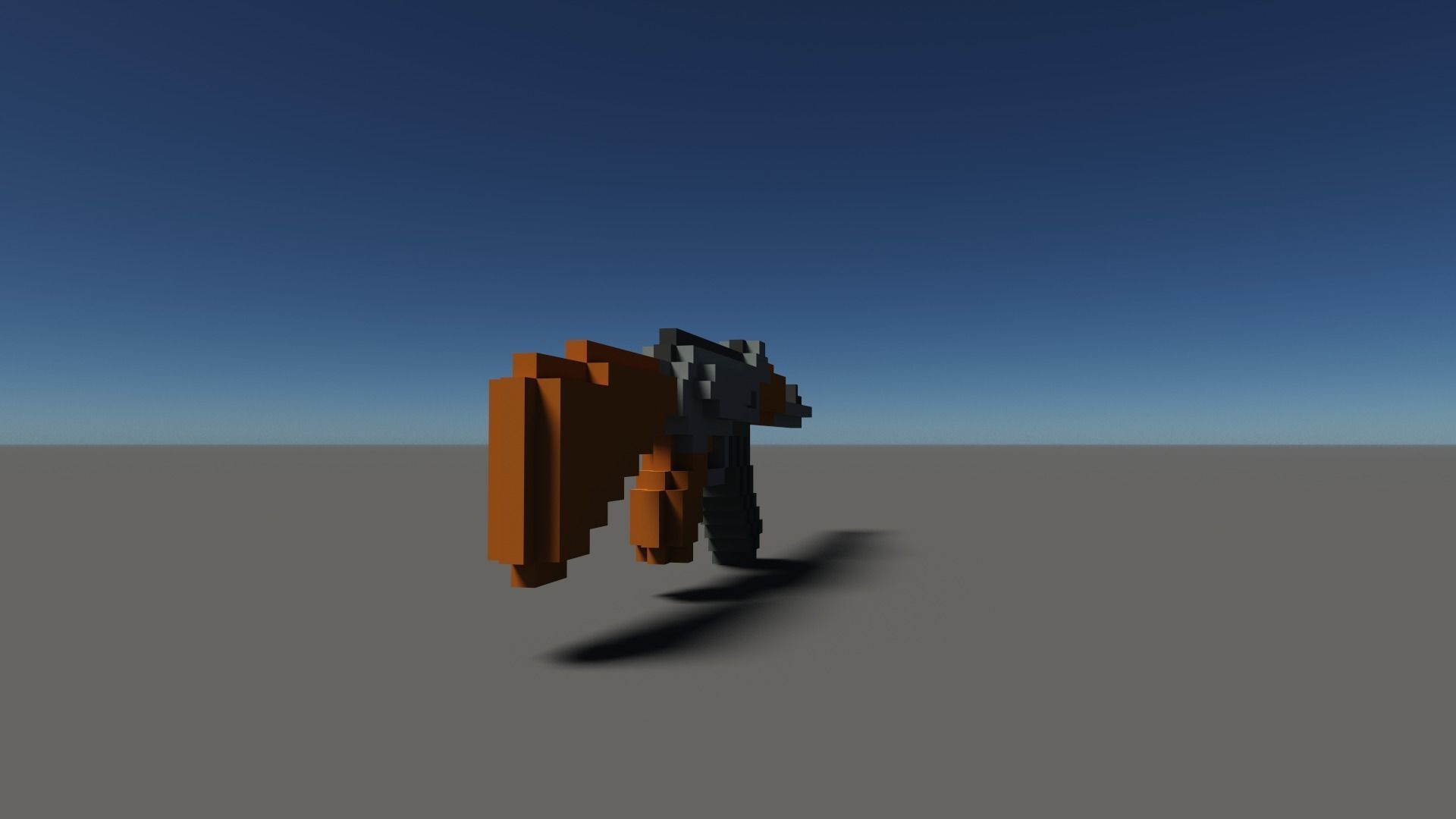 Ak Voxel Low-poly 3D model_11