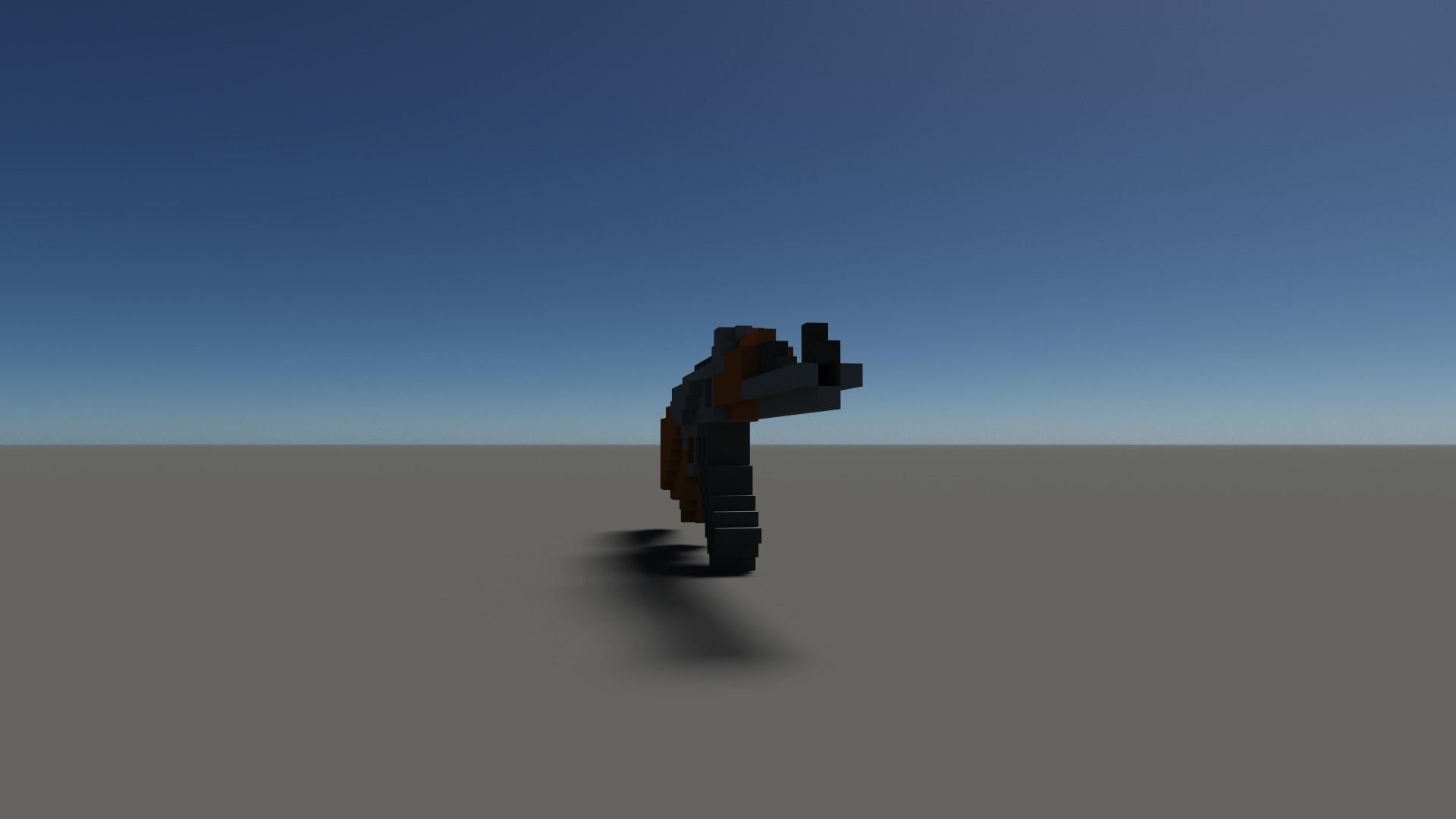 Ak Voxel Low-poly 3D model_24