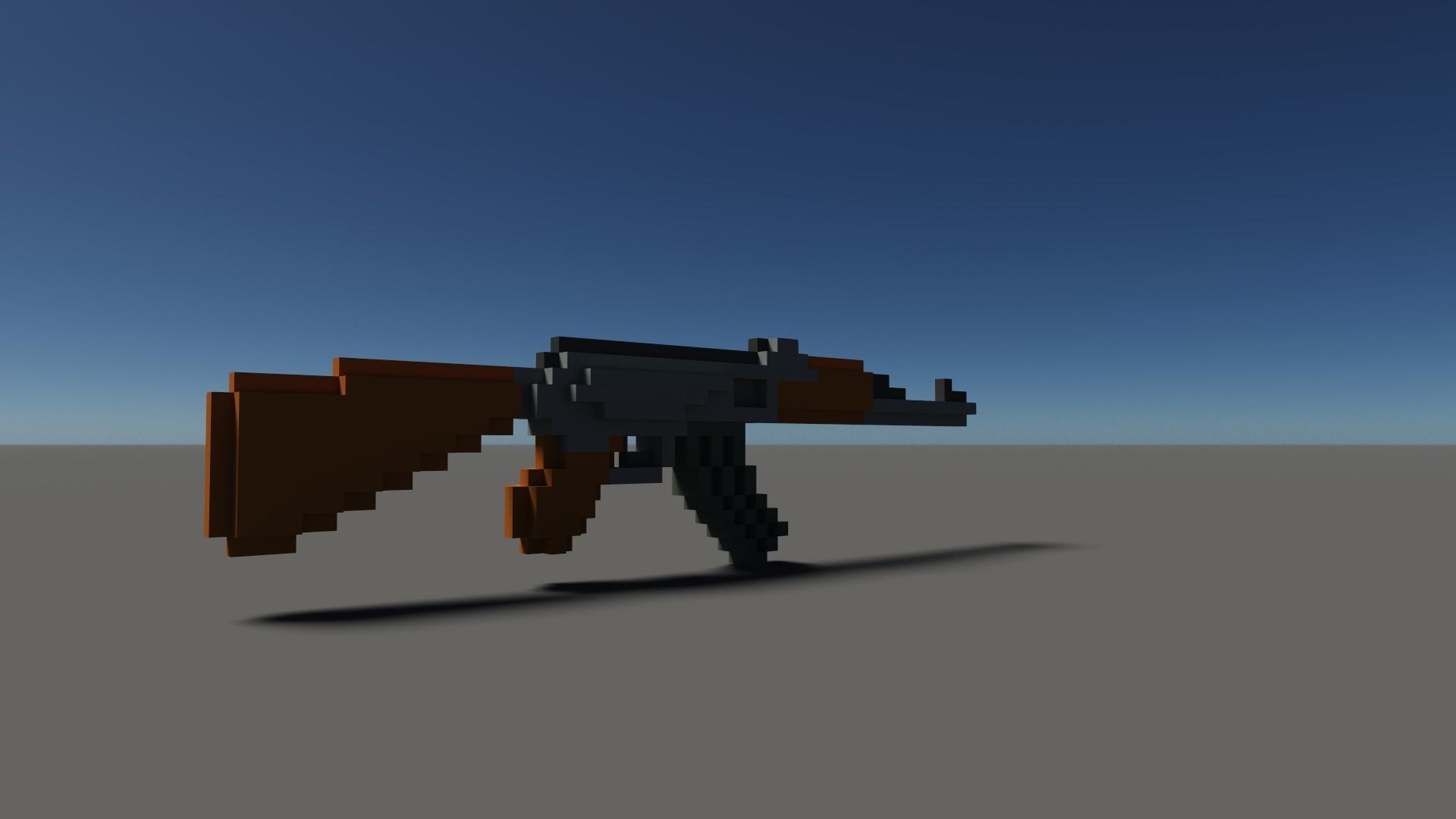Ak Voxel Low-poly 3D model_14