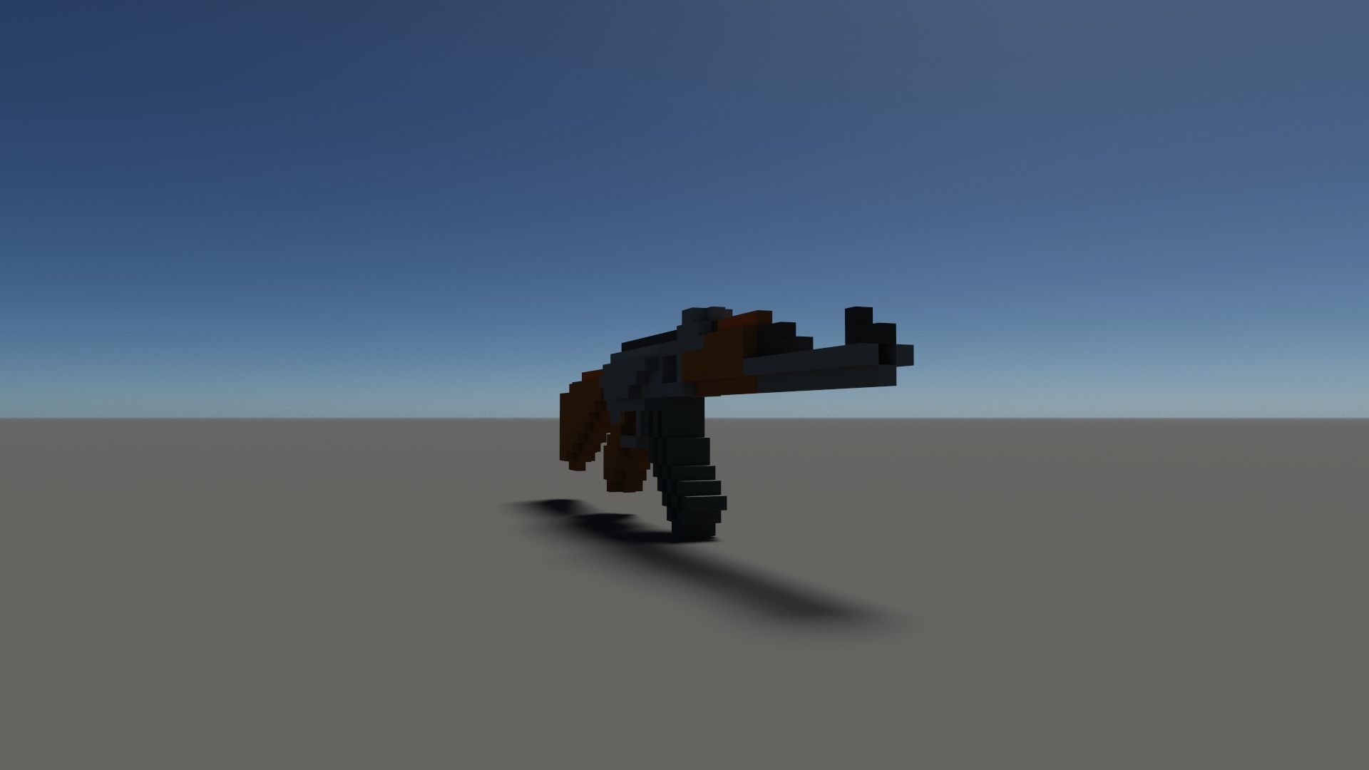 Ak Voxel Low-poly 3D model_23