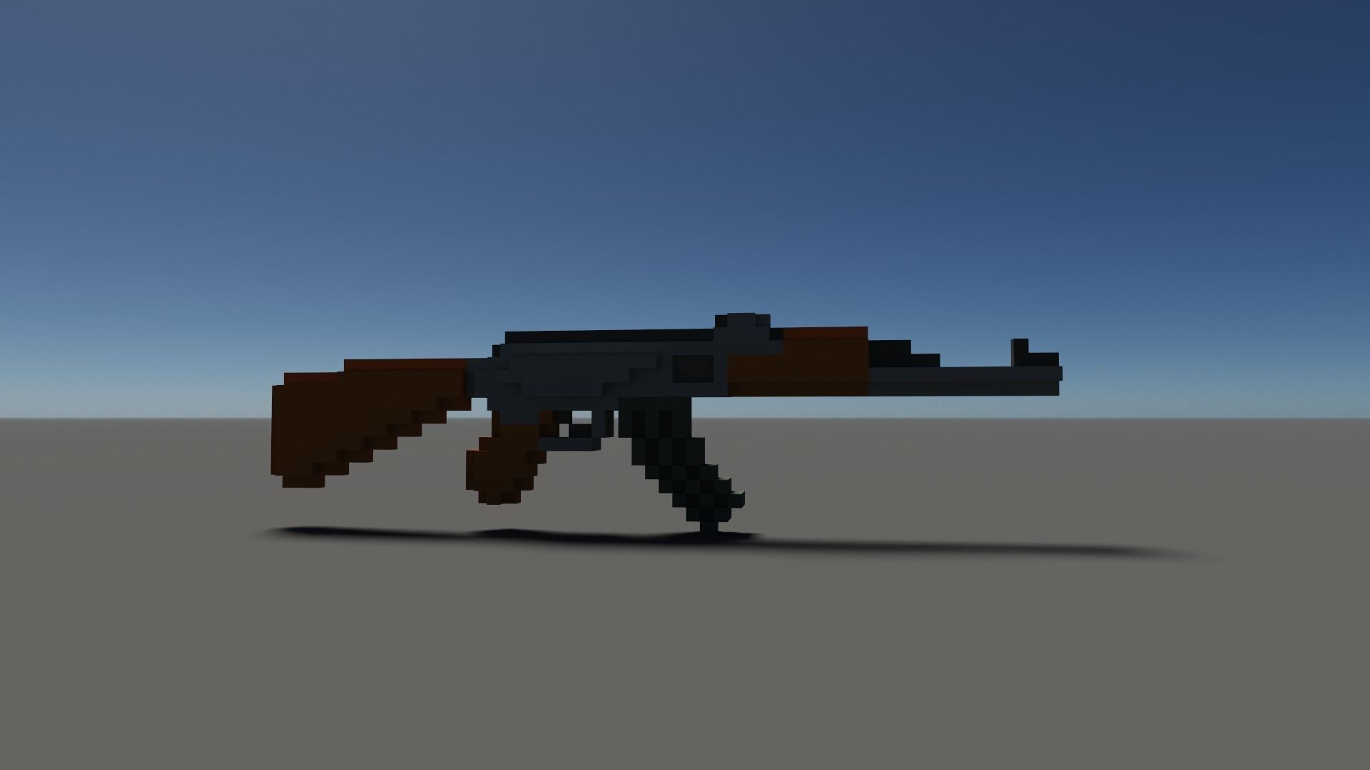 Ak Voxel Low-poly 3D model_18