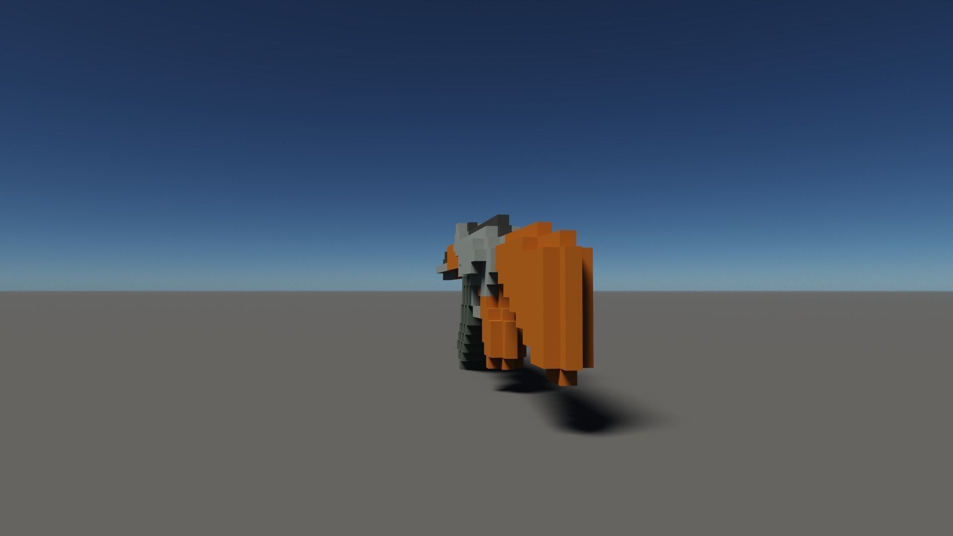 Ak Voxel Low-poly 3D model_9