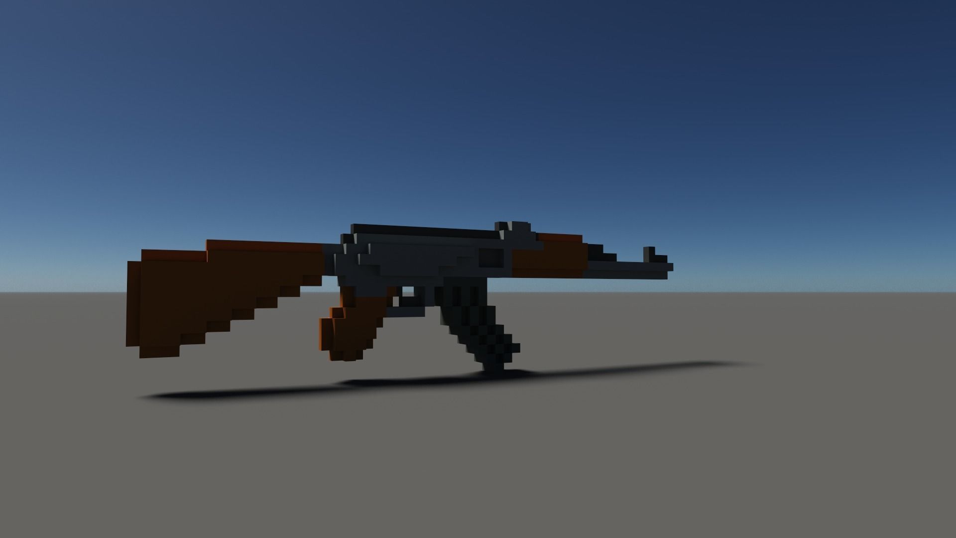 Ak Voxel Low-poly 3D model_15
