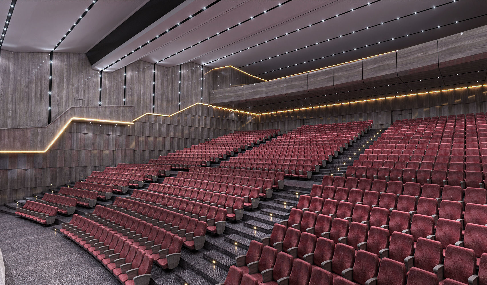Concert Hall Optimized Low-poly 3D model_3