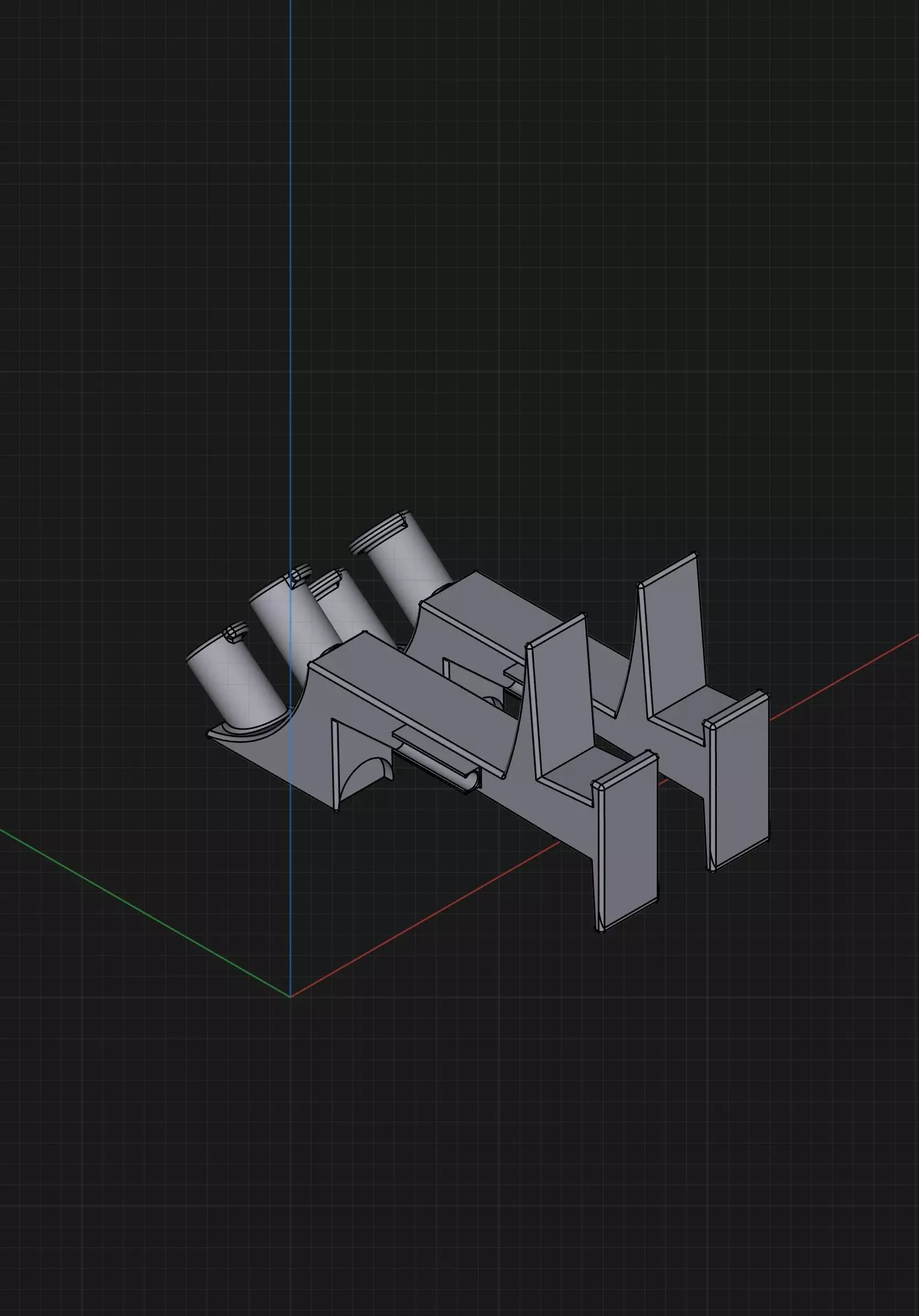 NES Gamepad Holder with Cable Management  3D print model_0