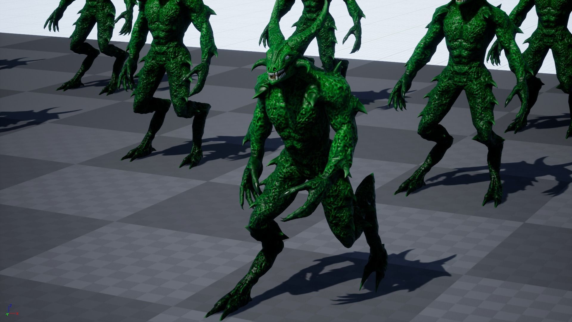 Monster reptilian Low-poly 3D model_24