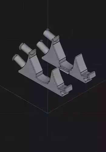 SNES Stand with Gamepad Holder and cable management 