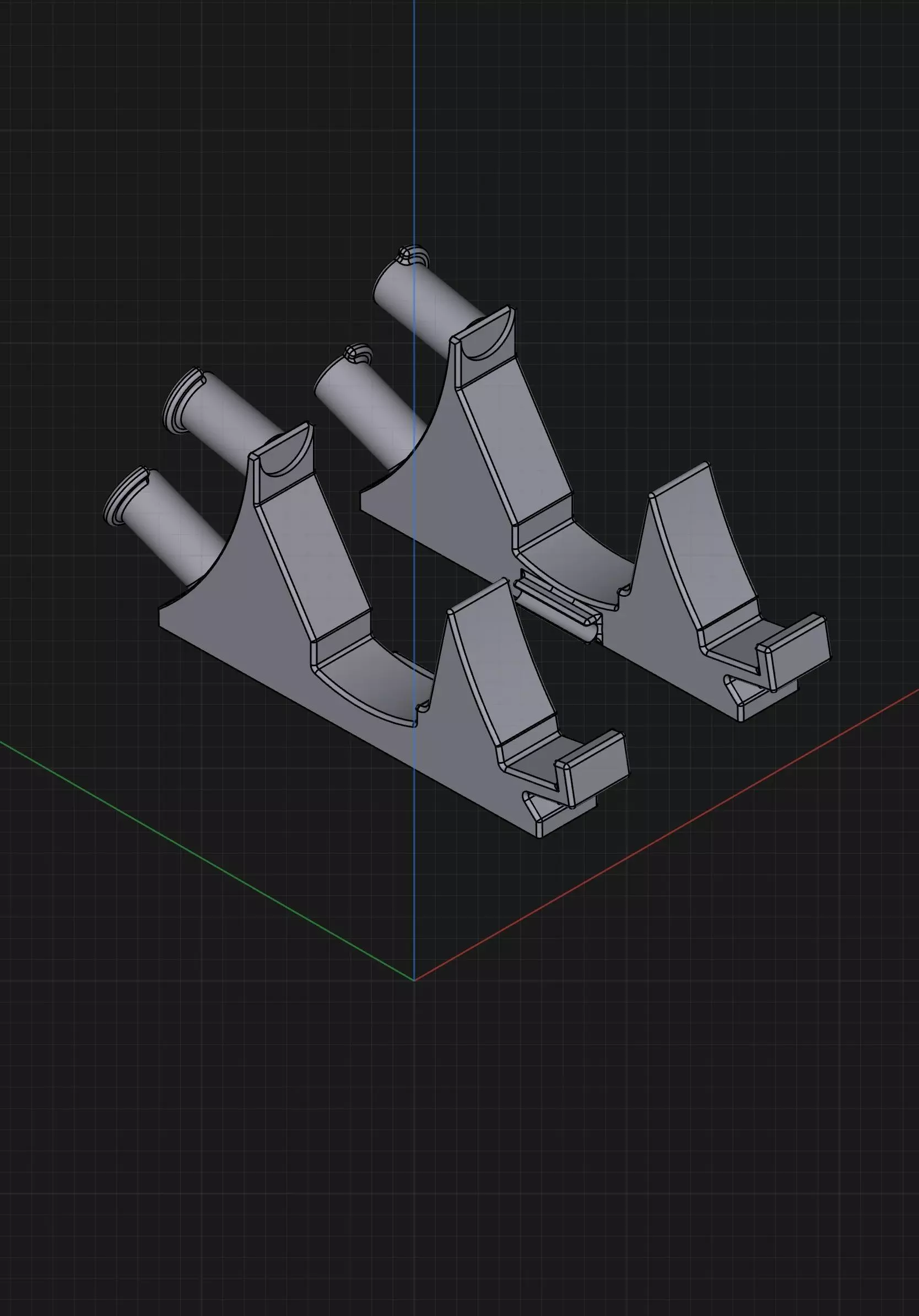 SNES Stand with Gamepad Holder and cable management 3D print model